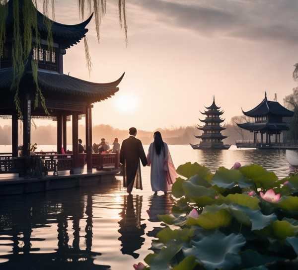 穿越西湖浪漫之旅，漫步杭州的历史风情,漫步杭州西湖，一场穿越的浪漫之旅,杭州风情,第1张