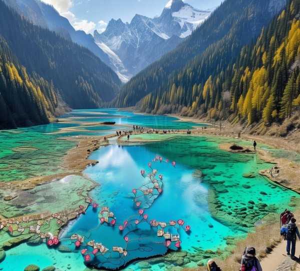 九寨沟仙境之旅,详尽旅游路线攻略,旅游胜地,第1张 九寨沟仙境之旅,详尽旅游路线攻略,九寨沟旅游路线攻略,探索仙境的行程规划,旅游胜地,第1张