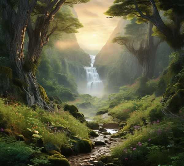花溪谷，揭秘隐匿的自然仙境之地,探寻自然仙境，花溪谷旅游景区究竟在哪里？,神秘,山水画卷,第1张