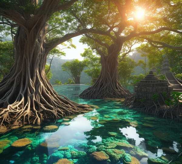 探寻大洋湾，自然与人文交汇的生态旅游胜地,探秘大洋湾生态旅游景区，自然与人文的融合,生态旅游,第1张