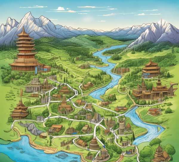 三晋奇观之旅，人文自然探秘路线图,山西旅游路线图，探寻三晋大地的人文与自然奇观,旅游胜地,历史文化,华夏文明,第1张