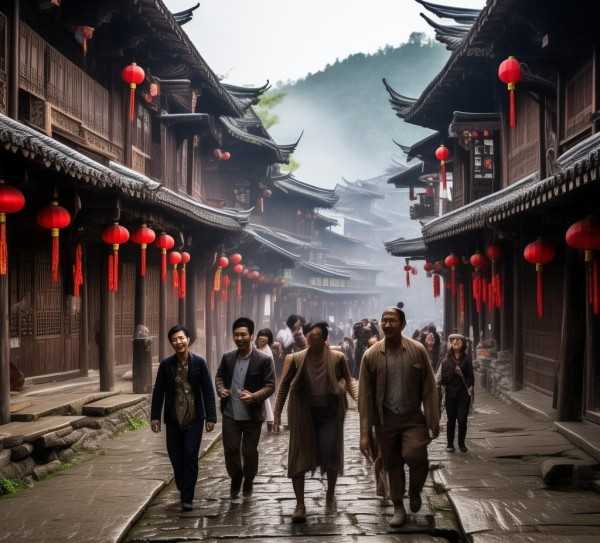 穿越巴渝风情的濯水古镇之旅,重庆濯水古镇，穿越时空的巴渝风情之旅,旅游胜地,山水画卷,风情之旅,第1张