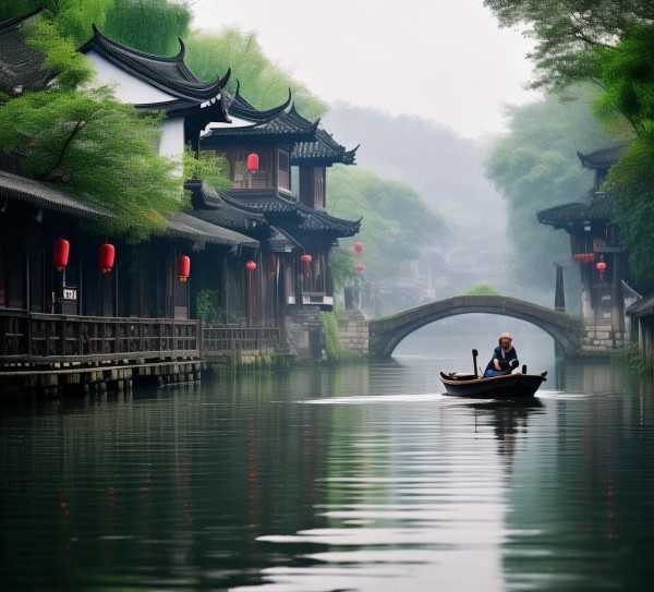 江南水乡风情之旅，浙江美景探秘,探寻浙江美景，领略江南水乡的独特魅力,历史文化,水乡,古韵,第1张