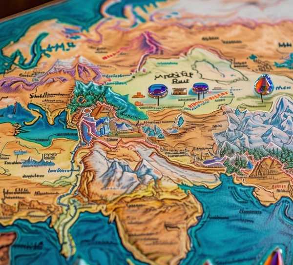 丝路明珠之旅，壮丽丝路旅游路线图揭秘,旅游路线图，探寻丝路明珠的壮丽之旅,神秘,回忆,旅游路线,第1张