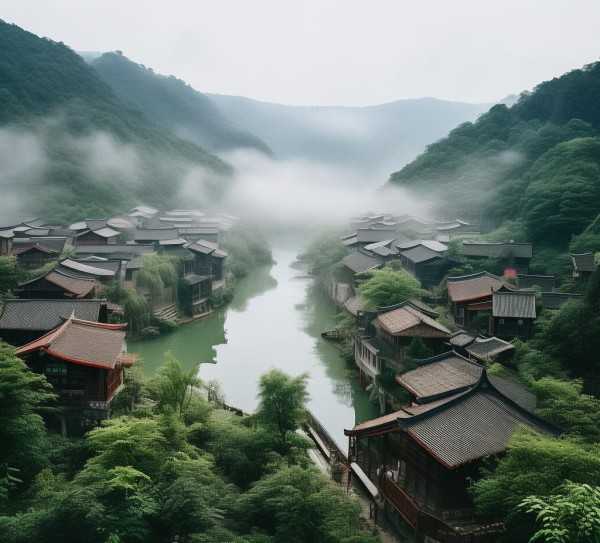 正果镇，山水秘境中的隐世旅游胜地,探秘正果镇，隐匿于山水间的旅游胜地,历史文化,旅游胜地,神秘,第1张