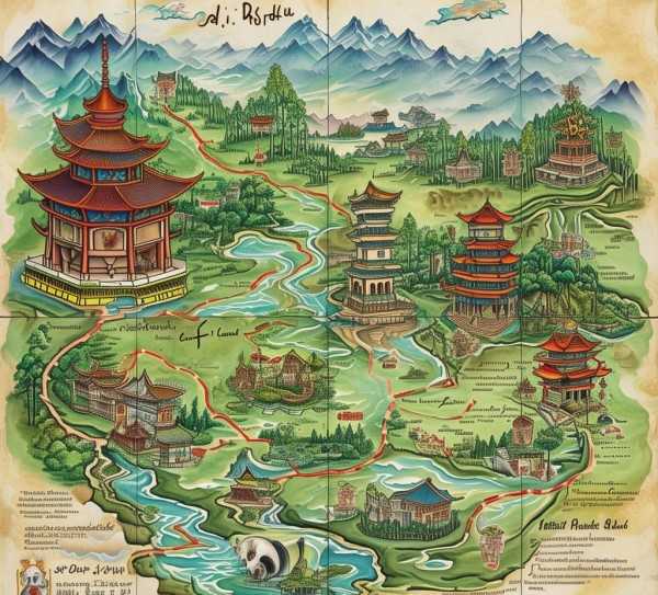 探寻天府之韵,巴蜀风光魅力之旅路线图,历史文化,神秘,回忆,第1张 探寻天府之韵,巴蜀风光魅力之旅路线图,四川旅游路线图,探秘巴蜀风光,领略天府之国的魅力之旅,历史文化,神秘,回忆,第1张