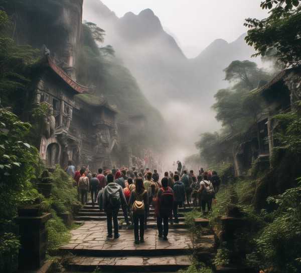 武当山传奇之旅，揭秘神秘仙境的难忘足迹,探寻武当山神秘魅力——一次难忘的旅游团之旅,历史文化,旅游团,神秘,第1张