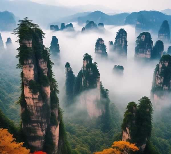 湖南天然画廊，家界旅游胜地揭秘,张家界，湖南的天然画廊，世界级的旅游景点,历史文化,长沙,第1张